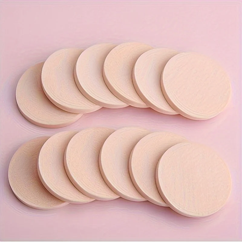 12개입 페이셜 파운데이션 파우더 퍼프 습식 및 건식 사용 부드러운 메이크업 스펀지 뷰티 블렌더 화장품 얼굴 클렌징 메이크업 도구