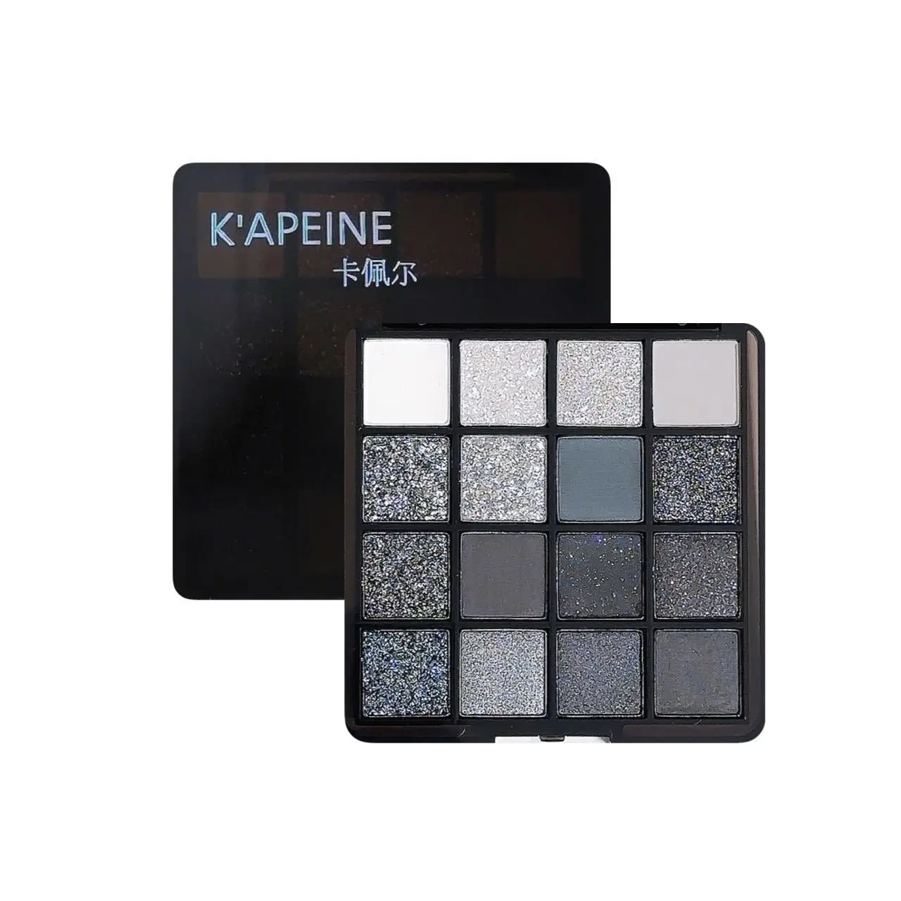 Paleta de sombras de 16 cores Smoky Dark Punk Pearl Matte Metallic Eye Makeup