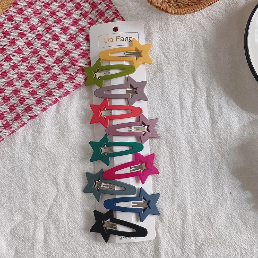 

20pcs Star Hairpin Clips Stylish Pentagram Barrette Accessories Durable Creative Girls Hair Colors Hairstyles Daily Travel