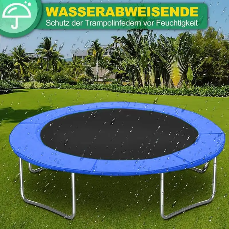 Trampoline Safety Pad 8/10 Ft Thin Trampoline Padding Spring Cover Surround Spring Foam Cover Waterproof Trampoline Replacement