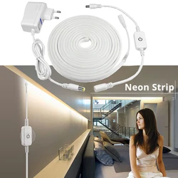 Neon LED Strip DC12V 6mm Tape Rope Tube Flex Cutter DIY Wall Art Sign Room Light impermeabile IP65