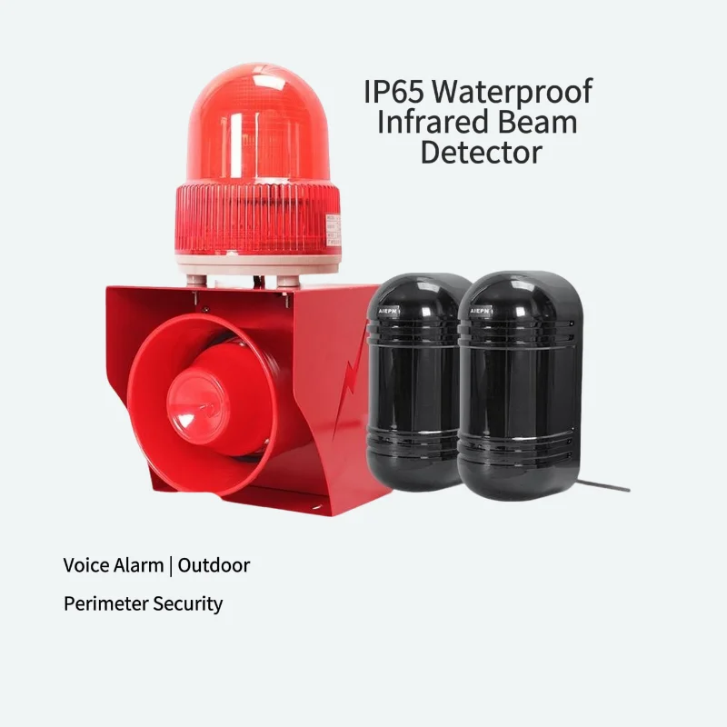 

Infrared Photoelectric Beamalama de casa 50W LED Industria IP65 Waterproof Anti-theft Detector For Home Garden Fence Security05