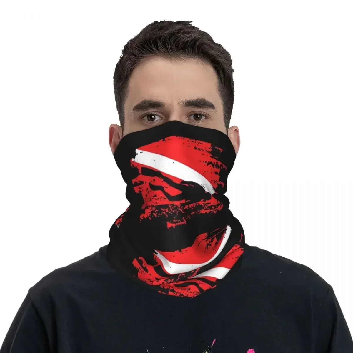 SCUBA Dive Bandana Neck Cover Printed Diver Diving Balaclavas Face Mask Scarf Warm Cycling Fishing for Men Women Adult Windproof