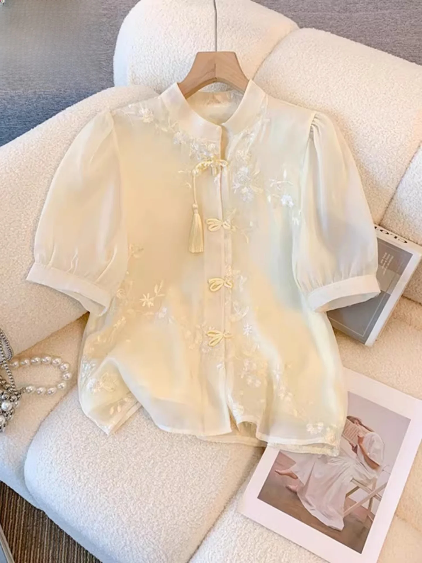 

Новая китайская женская летняя футболка больших размеров: красивая, уникальная, элегантная, омолаживающая, модная.