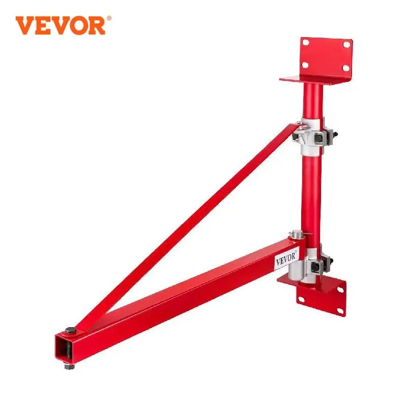 VEVOR 75 - 115 cm Electric Hoist Holder Swing Arm Hoist Accessories Swinging Scaffolding Pole Crane Block For Workshops Garages