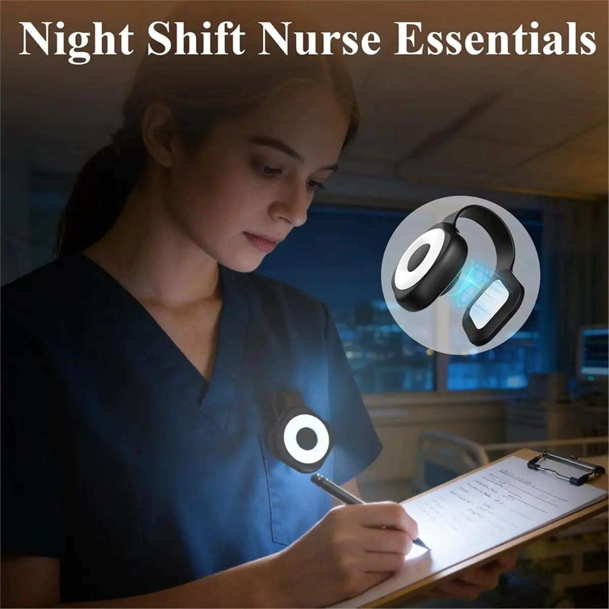 newA10R 2 Pcs Night Light Clip Rechargeable Mini Light Rechargeable Magnetic Light Running Lights