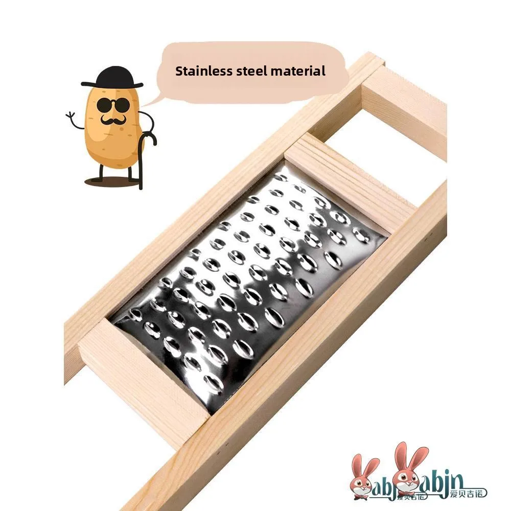 Utensilio de Cocina Vintage de Acero Inoxidable para Quitar la Capa de Piel de las Patatas, Herramienta para Cortar Patatas en Rodajas, para Rellenar Empanadillas