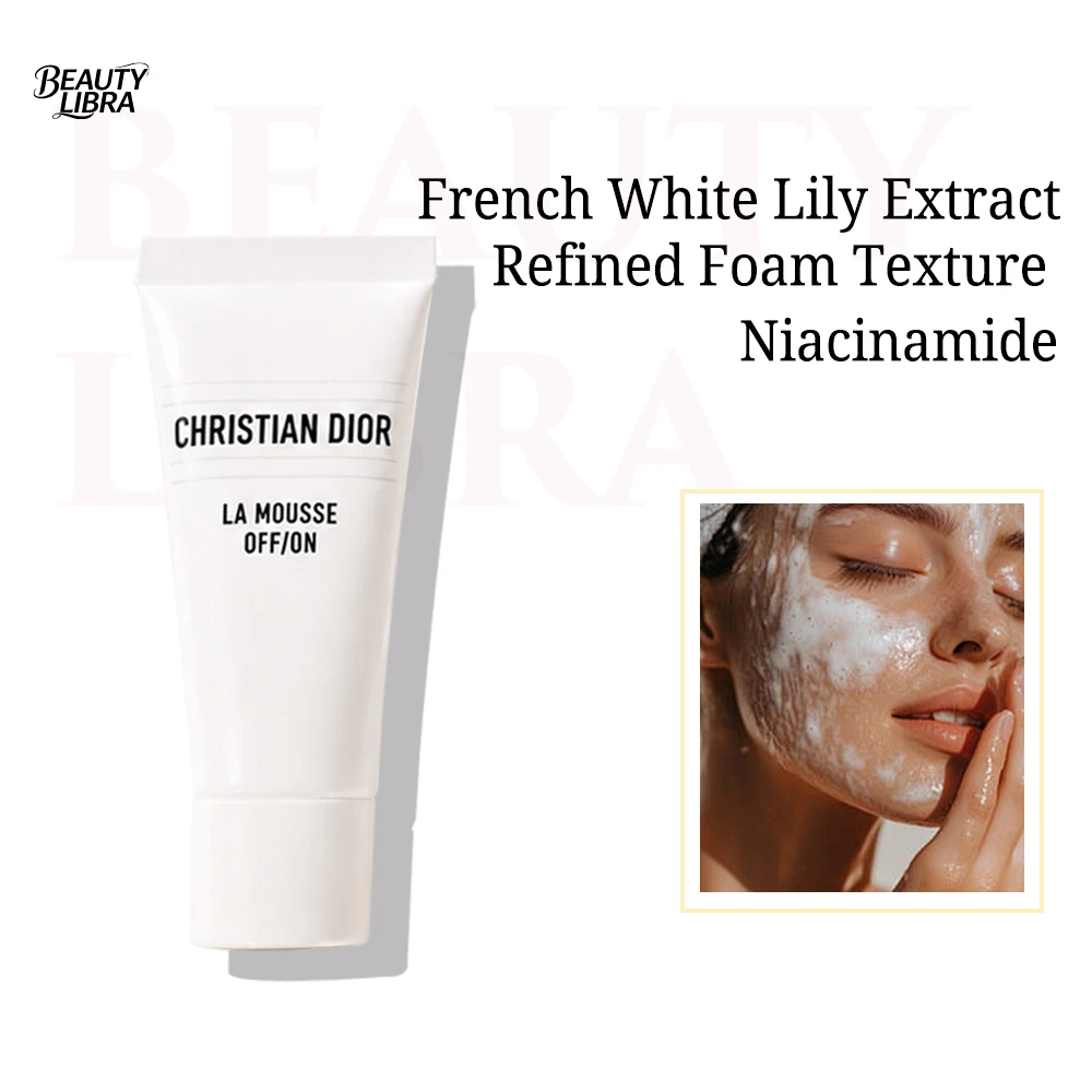Dior Mousse Foaming Cleanser 5ml Mini Travel Size Gentle Soothing Purifying Face Cleanser White Lily Niacinamide Deep Clean Comf