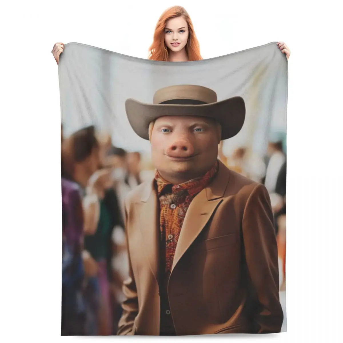 

Одеяла John Pork, мягкое теплое фланелевое одеяло, покрывало для кровати, гостиной, пикника, путешествия, домашний диван