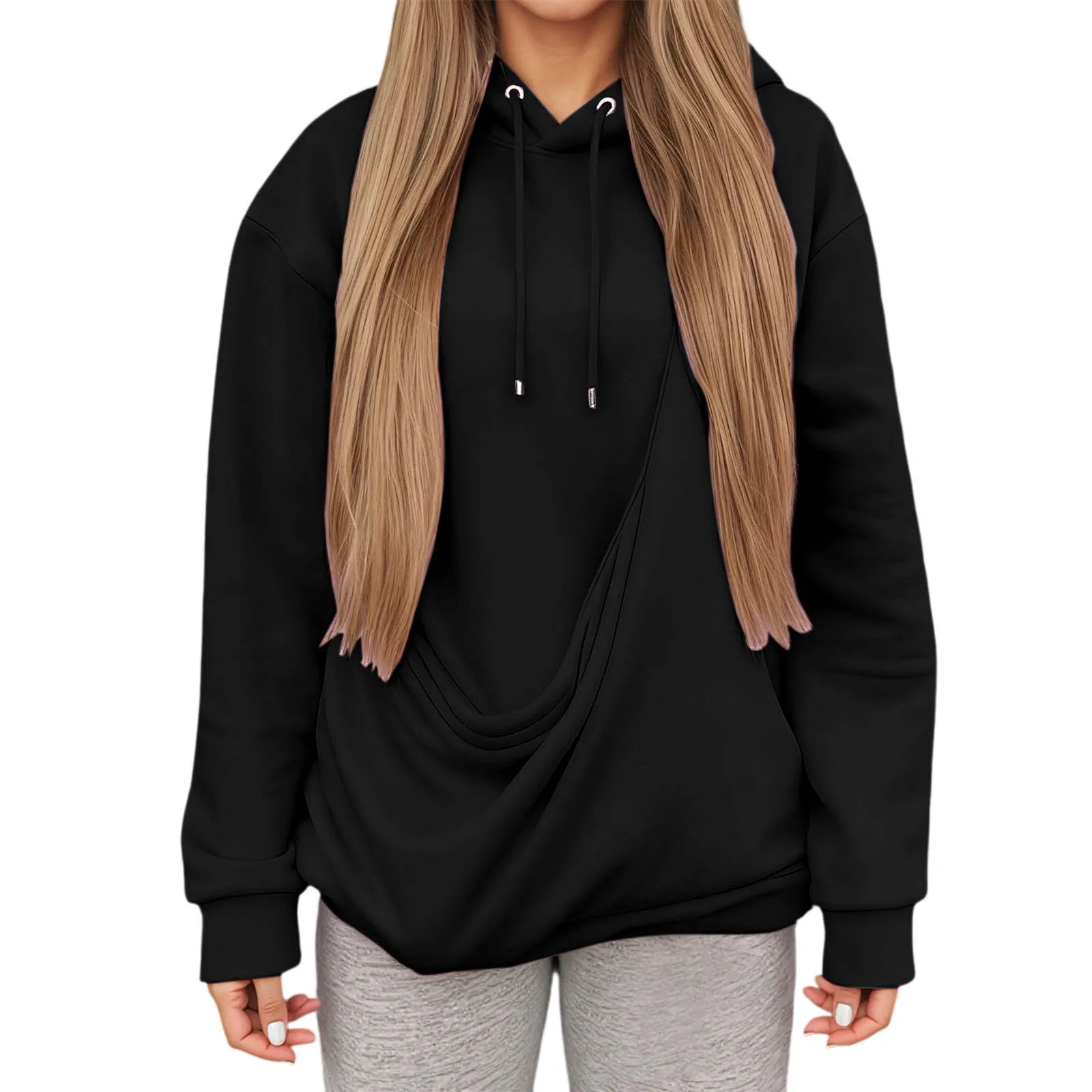 هوديي نسائي، حقيبة للحيوانات الأليفة، قميص رياضي، حامل جيب للقطط والكلاب الأليفة، علوي #5