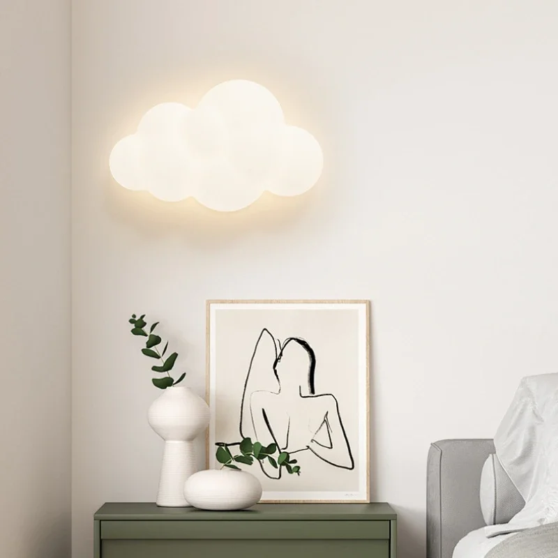 LED Lights Cloud Three-dimensional Ceiling Lamp for Bedroom Lamp Children's Room Decoration Modern Wall Lamp Home Indoor Sconce