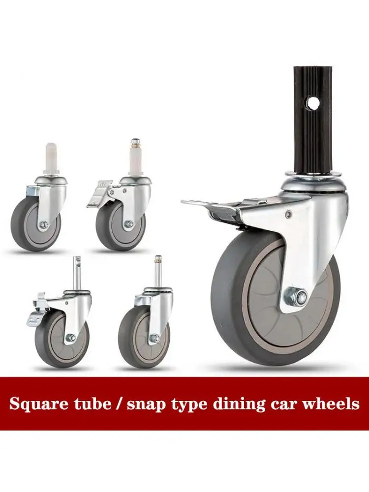 

1 Pcs/lot 4-inch Hotel Restaurant Receiving Dining Car Casters & Trolley Receiving Bowl Car Cleaning Car Accessories Casters