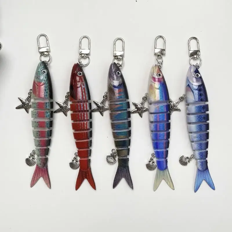 Kreative Fischköder-Schlüsselanhänger, Lustige Fischköder-Taschenanhänger, Handy-Lanyard, Taschenanhänger, Schmuckzubehör für Männer und Frauen – Detail 3