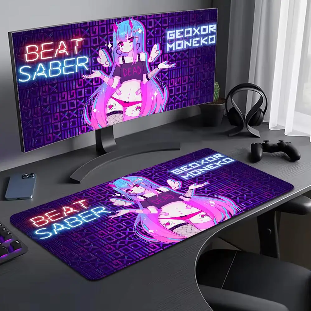 

Geoxor Moneko Mouse Pad Large Computer Mouse Pad Office Accessories XXL Pc Gamer Non-slip Deskmat Mousepad Keyboard Rubber Game
