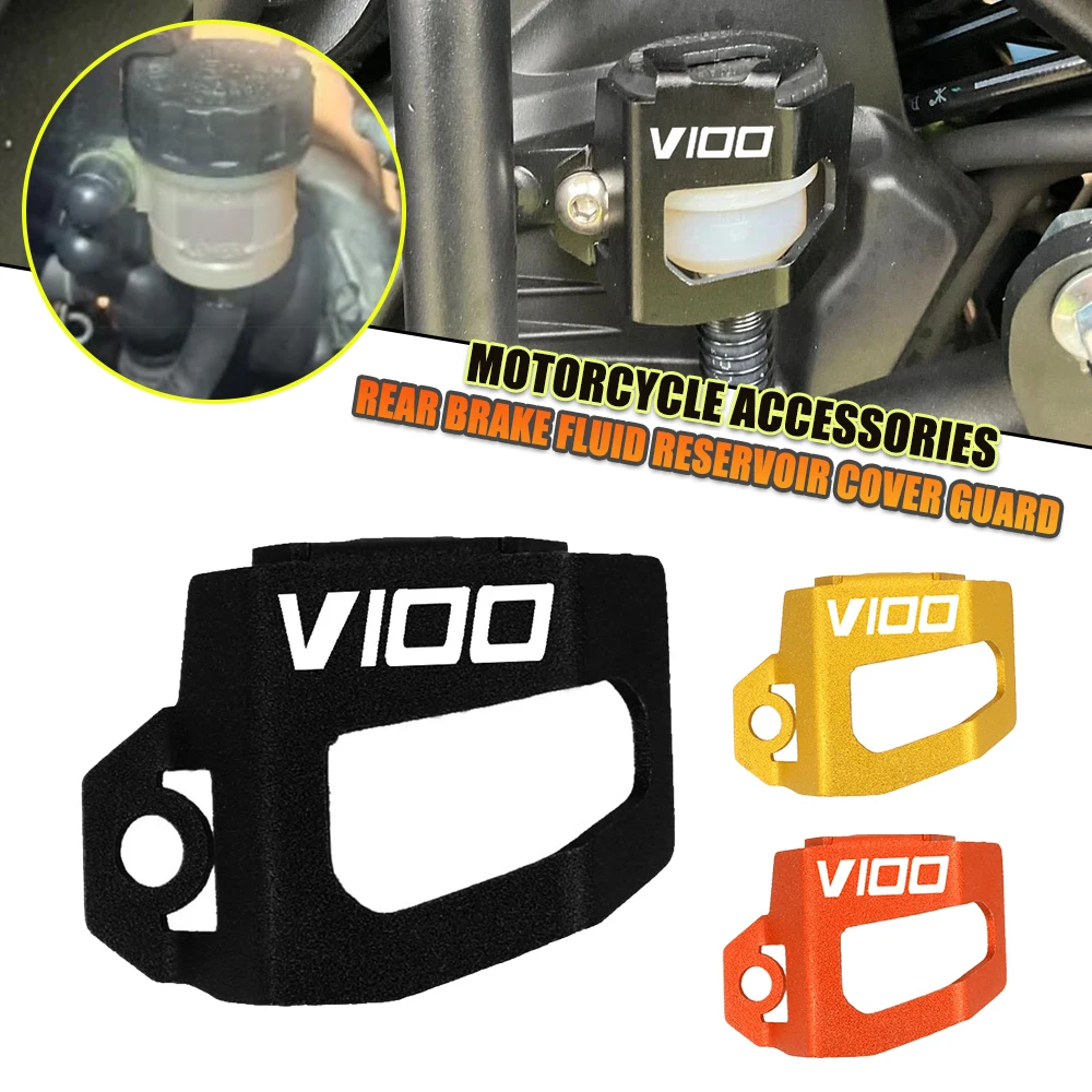 

Motorcycle Accessories For MOTO GUZZI V100 V85TT V 85 TT 2021-2023 2024 2025 Rear Brake Fluid Reservoir Guard Cover Protector