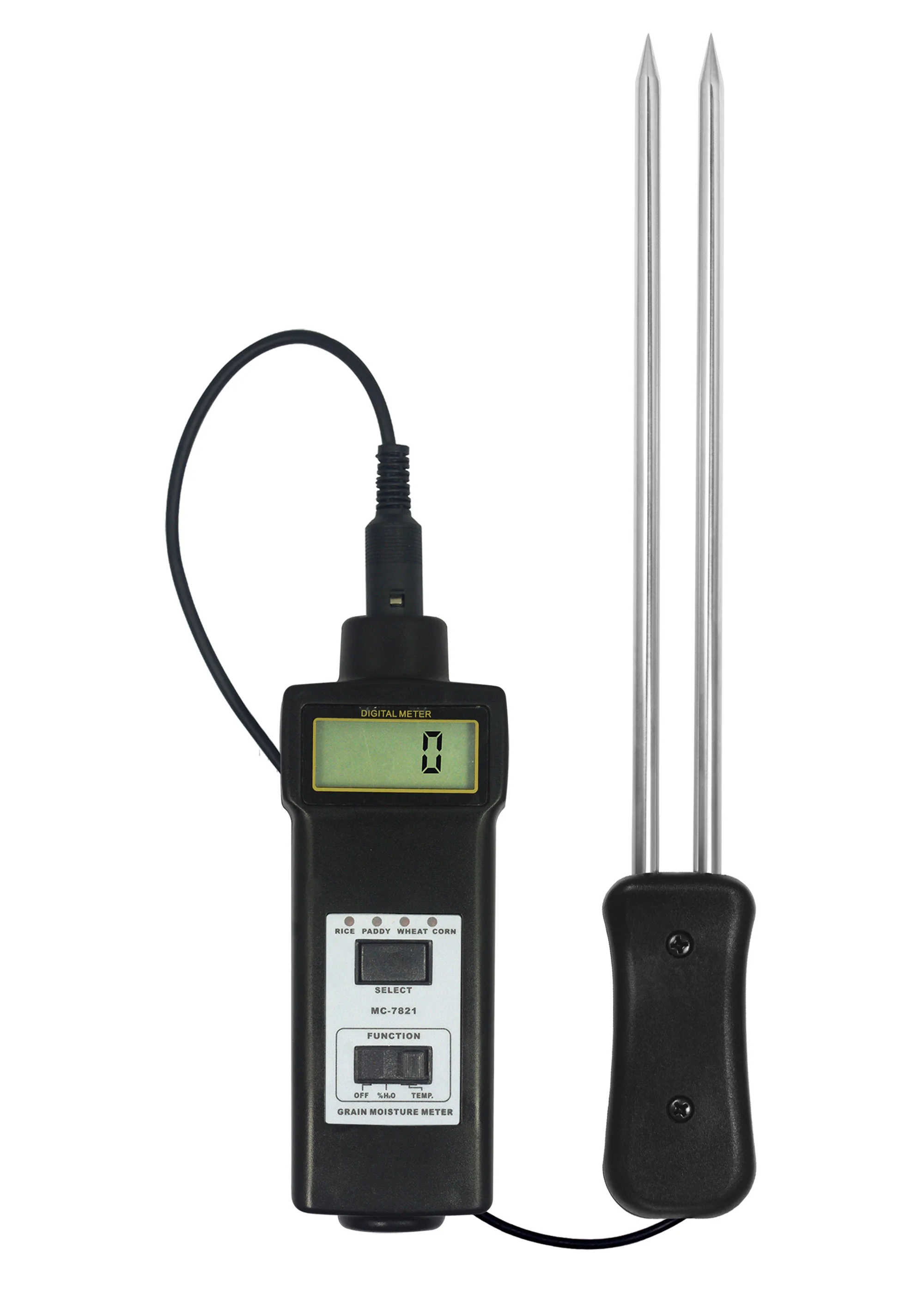 Grain Moisture Tester Rice Paddy Corn Wheat Moisture Meter MC-7821