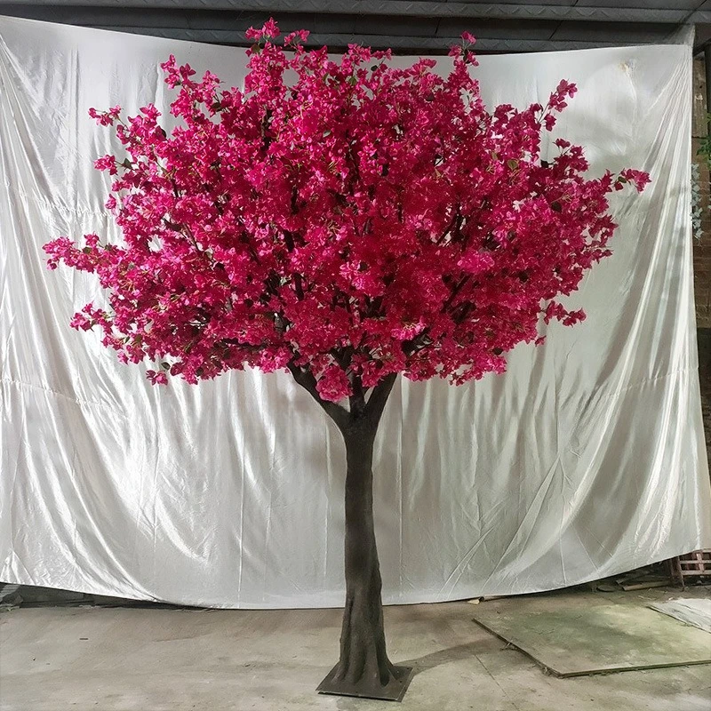 

Hot selling large artificial bougainvillea tree fiberglass fake bougainvillea tree indoor and outdoor decorative flower tree