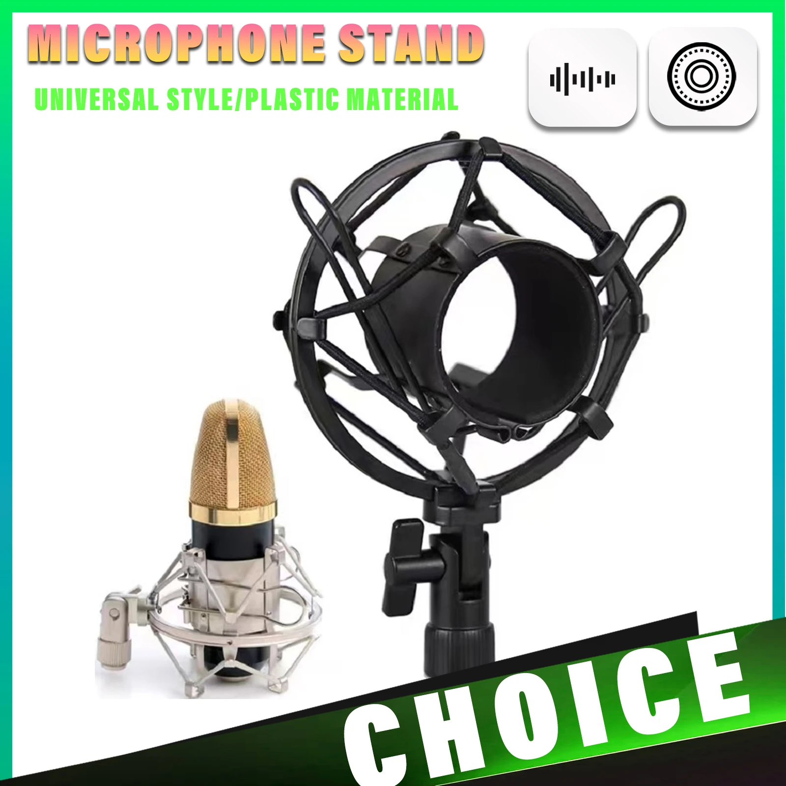 Kunststoff USB Kondensator Mikrofon Halter Ständer Mikrofon Shock Mount