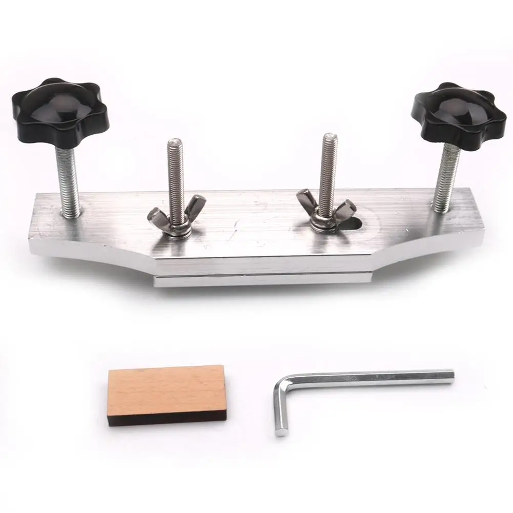 YOUZI Guitar Bridge Clamp Guitar Fixture Bonding Bridge Clip Luthier Tools With Wooden Blocks Wrench Parts