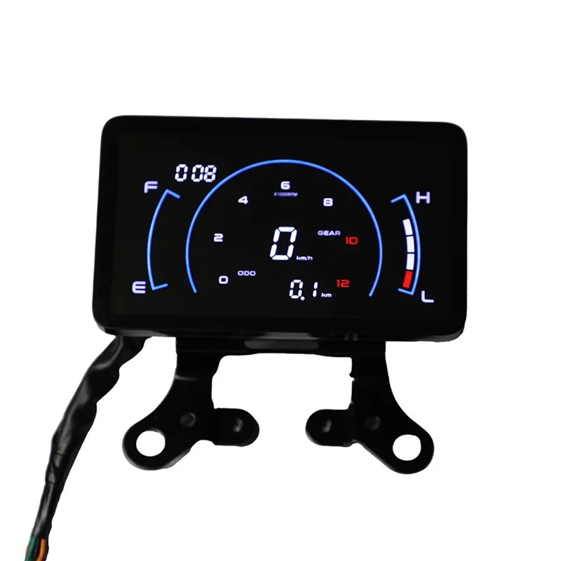 لوحة القيادة عداد السرعة مقياس سرعة الدوران عداد المسافات شاشة LCD عرض لهوندا GL150 GL-150 البضائع للدراجات النارية YBR125 #2