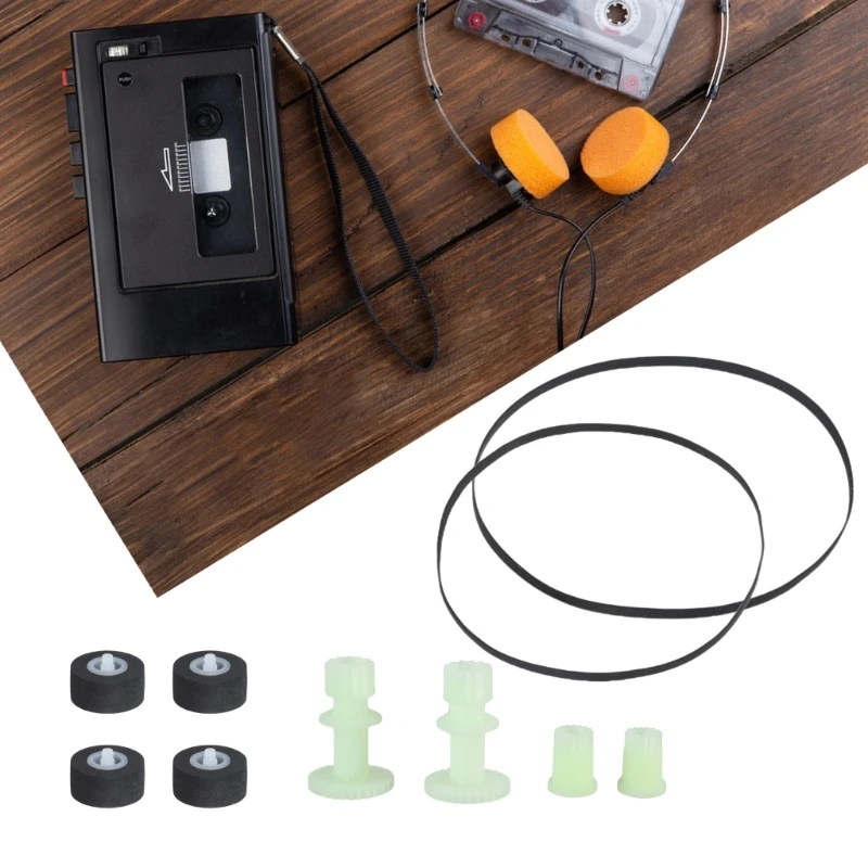 Cassettes Deck Reel Grabadora de engranajes de apertura Rodillo de presión Pieza de repuesto para casetes CH404X CH510X Grabadora de cubierta