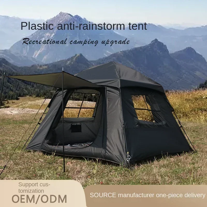 Camping Tent Outdoor Waterproof Automatic Ultralight Tent 4 Seasons Supplies Equipment for 3-4 People Portable One-touch Outdoor