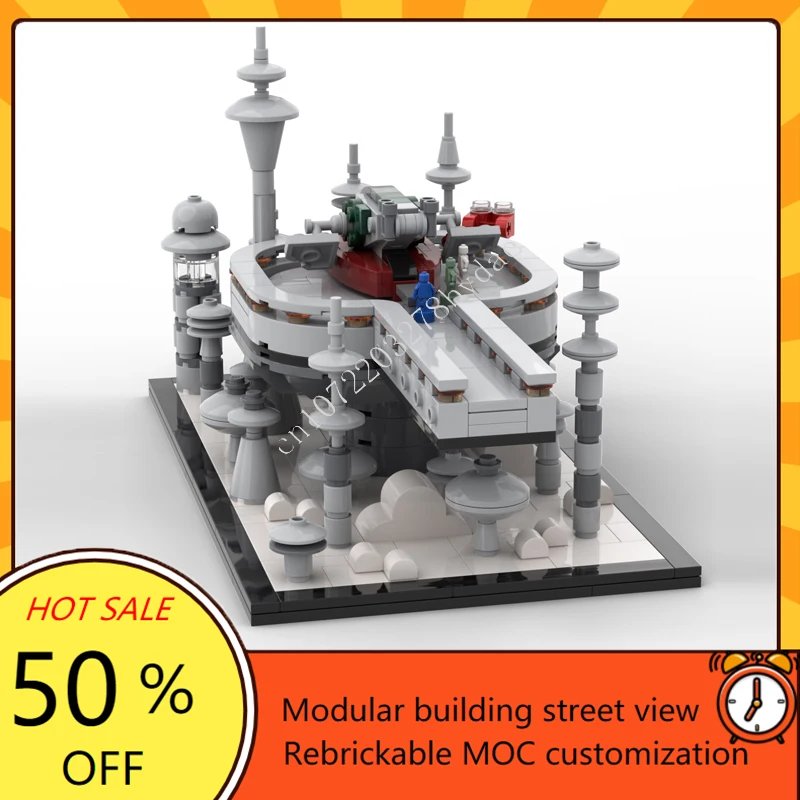 550PCSBetrayal on Cloud City Space War Wapen MOC SpaceShip Battle Model Bouwsteen Architectuur DIY Onderwijs ModelToy Gift