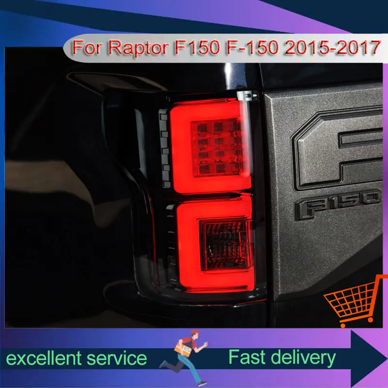 

Стайлинг автомобиля для Ford Raptor F150 F-150 2015-2017, задний фонарь в сборе, ремонт, светодиодные указатели поворота, автоаксессуары