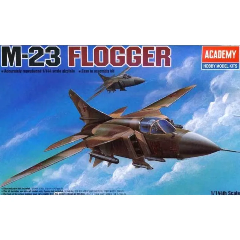 Academie model 12614 1/144 Mig-23 FLOGGER MiG Fighter montage Schaal diy speelgoed Model Kit
