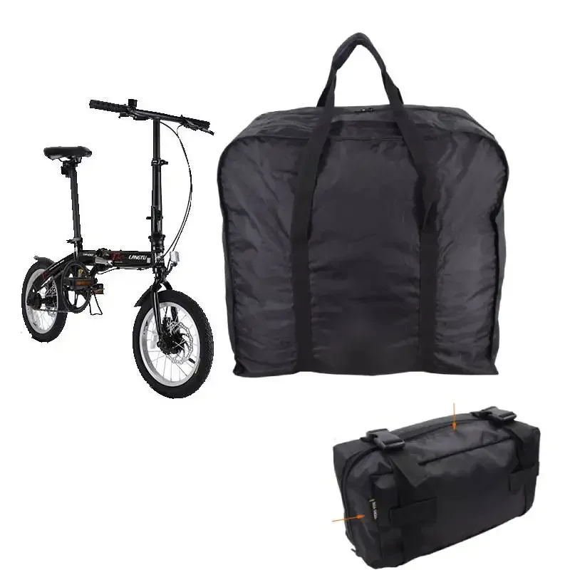 Folding Bike Storage Bag, Portable Bicycle Dust Cover, Waterproof, UV Protection, Cycling Bag, 14 