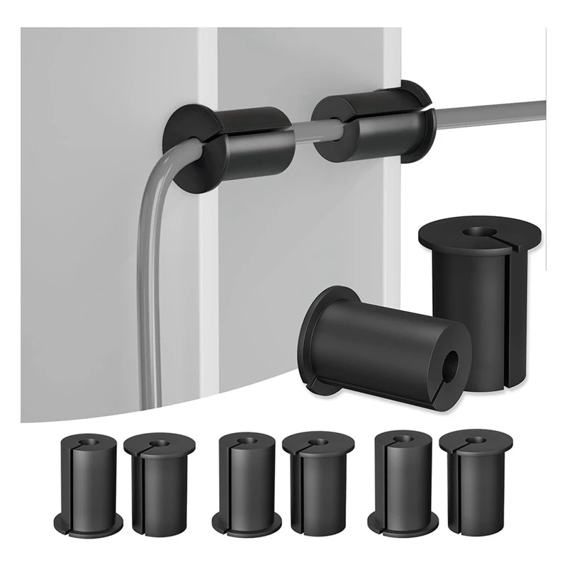 Cable Routing Kit, Wall Grommet For 1Inch Wall Hole, Cable Feed Through Bushings, Wall Bushing For Ethernet Cable(8 Pcs)