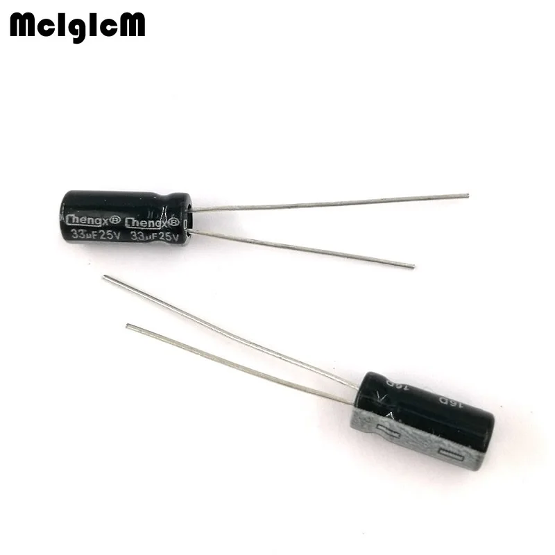50 szt. Aluminiowy kondensator elektrolityczny 33uF 25V 5*11 kondensator elektrolityczny