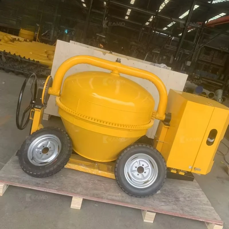 Movable Cement Mortar Concrete Mixer Small Feed Mixer Vertical Drum Portable Concrete Mixing Machine Factory Direct Price