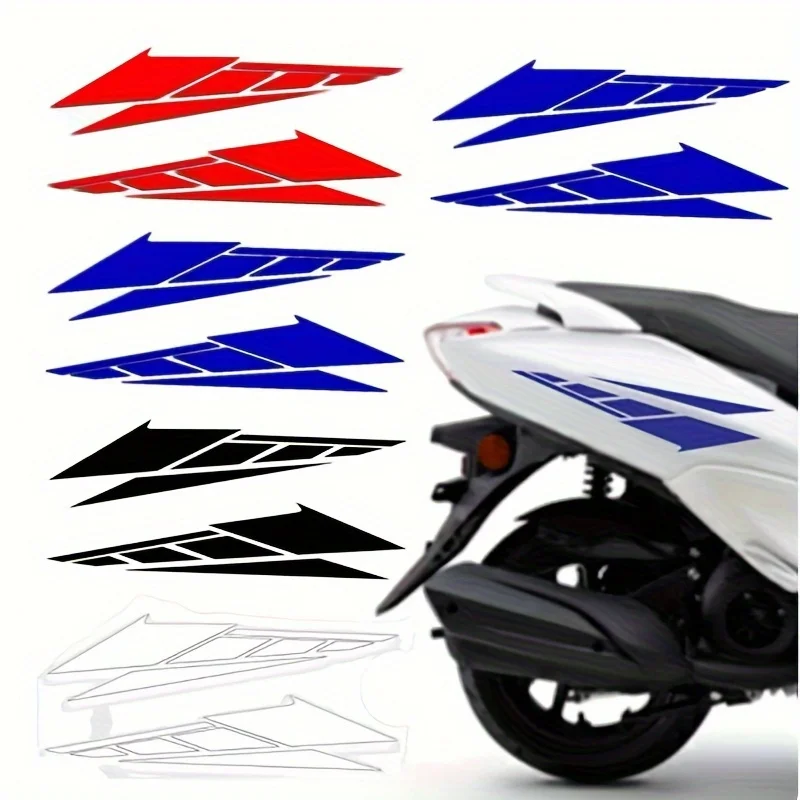 1Pair PVCReflective Motorcycle Accessories Scooter Tail Box Decorative Stickers