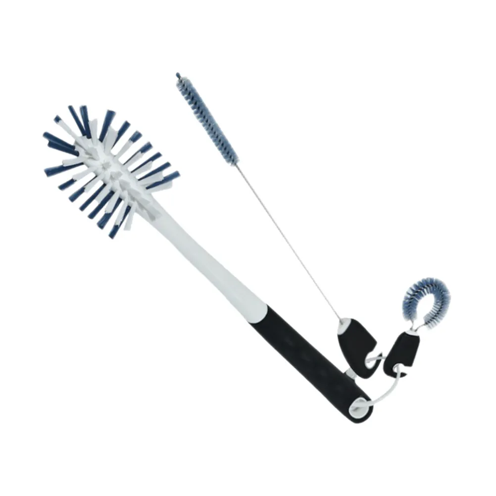 1Set Pet Bottle Brush Kit 3in1 Multifunctional Cleaning Tool for Bottle Test Tube Straw Gap Window Test Tube Brush
