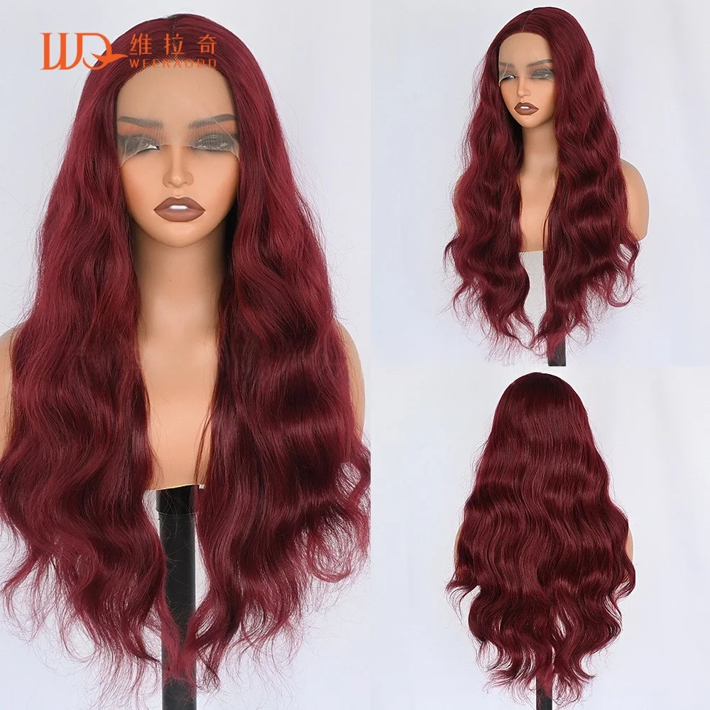 28-inch-body-wave-dark-red-lace-front-wig-for-women-glueless-heat-resistant-synthetic-t-part-wig-150-density-burgundy-cosplay