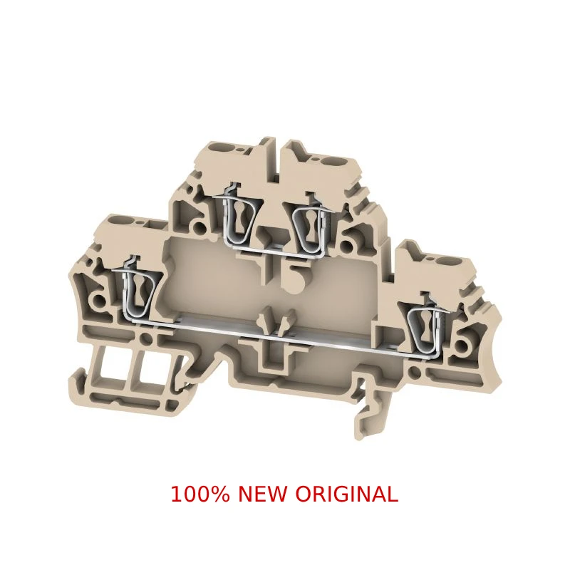 1674300000-terminal-block-zdk-25-feed-through-terminal-block-double-level-terminal-spring-connection-weidmuller-genuine
