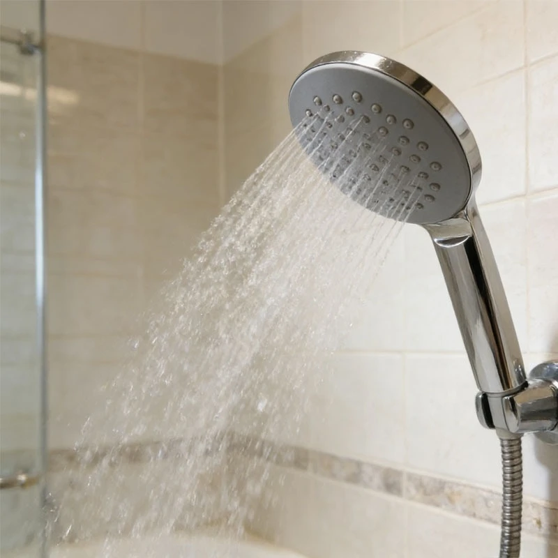 

1 шт. Ручная душевая лейка для дома, однофункциональная, водосберегающая, с функцией повышения давления, с шлангом 1,5 м в комплекте