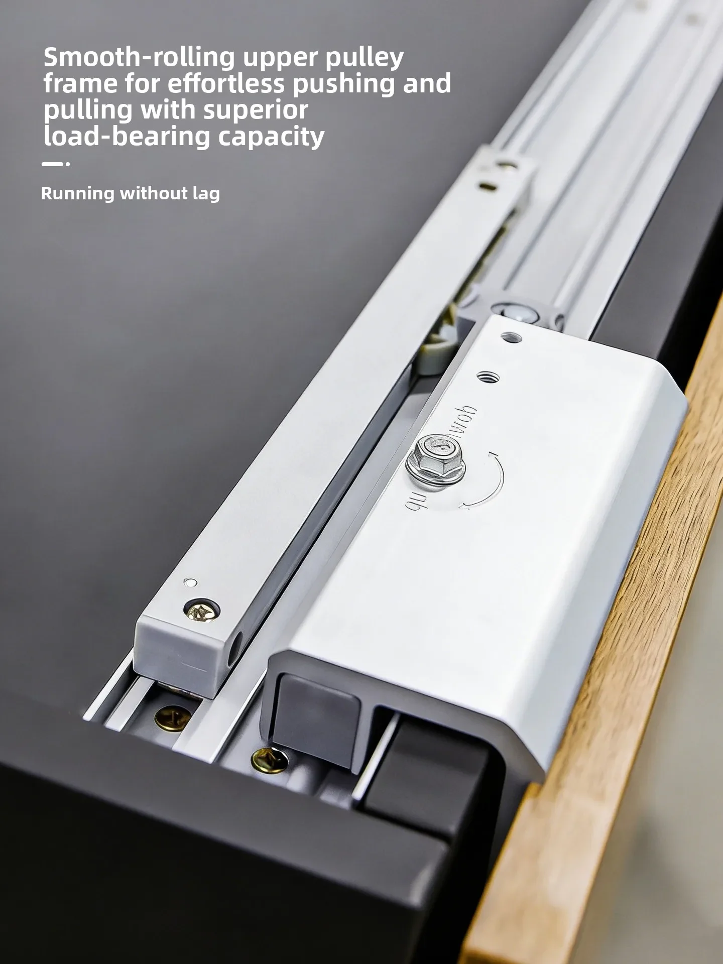 External hidden wardrobe, TV cabinet, bookcase, sliding door track, sliding door, guide slide rail, hardware accessories