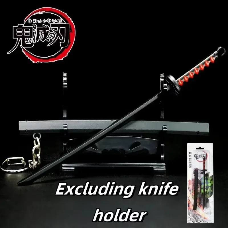 Alloy Demon Slayer Katana Swords Mini Anime Kimetsu No Yaiba Key Chain Ring Real Size Japanese Samurai Swords Home Decoration