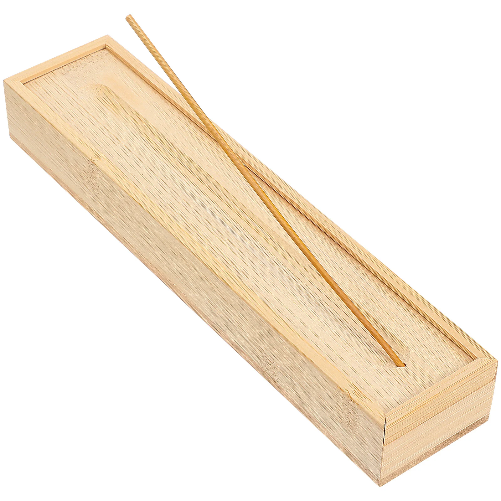 

1pc Bamboo Incense Box For Stick Storage Holder Case Aromatic Relaxation Home Spa Yoga Room Decor Incense Container