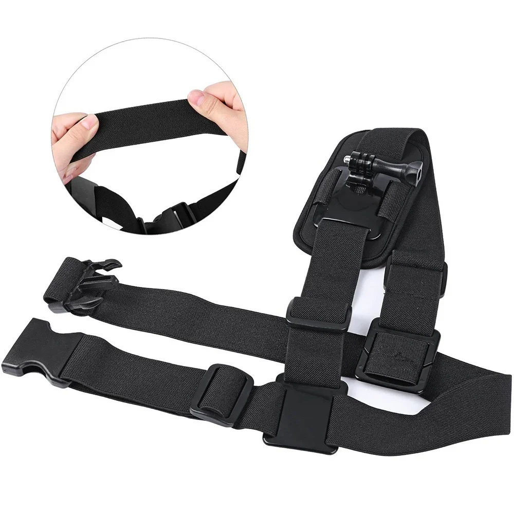 360° Shoulder Strap Mount Chest Harness Adapter For Go Pro Hero 12 11 10 9 8 7 6 5 4 3+ go pro 3 Black Edition Xiaomi Yi