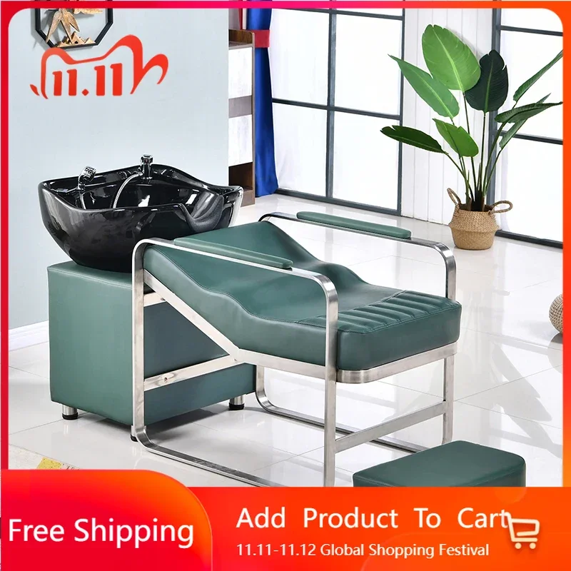 

Therapy Salon Hair Spa Bed Shampoo Bed Wash Hair Spa Professional Washbasin Therapy Barber Elegantes Cadeira Trendy Furniture