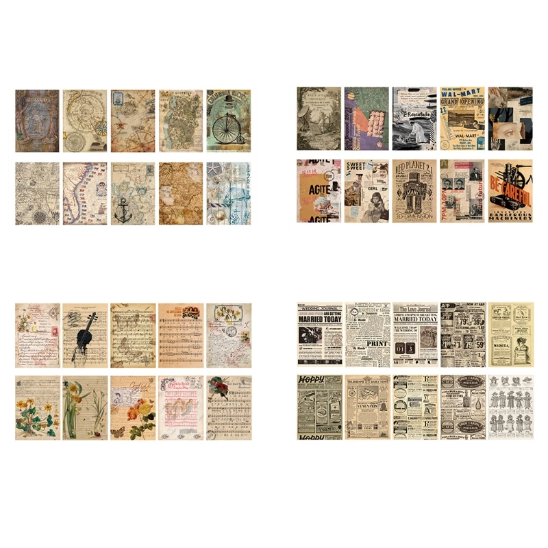 ريترو صياغة ورقة يدوية كرافت ورقة الزفاف شكرا لك تسمية التفاف هدية