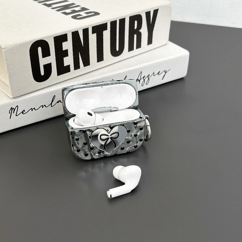 Funda protectora de mariposa negra de lujo para Airpods 1, 2, 3, funda para auriculares para Airpods Pro 2, fundas con gancho