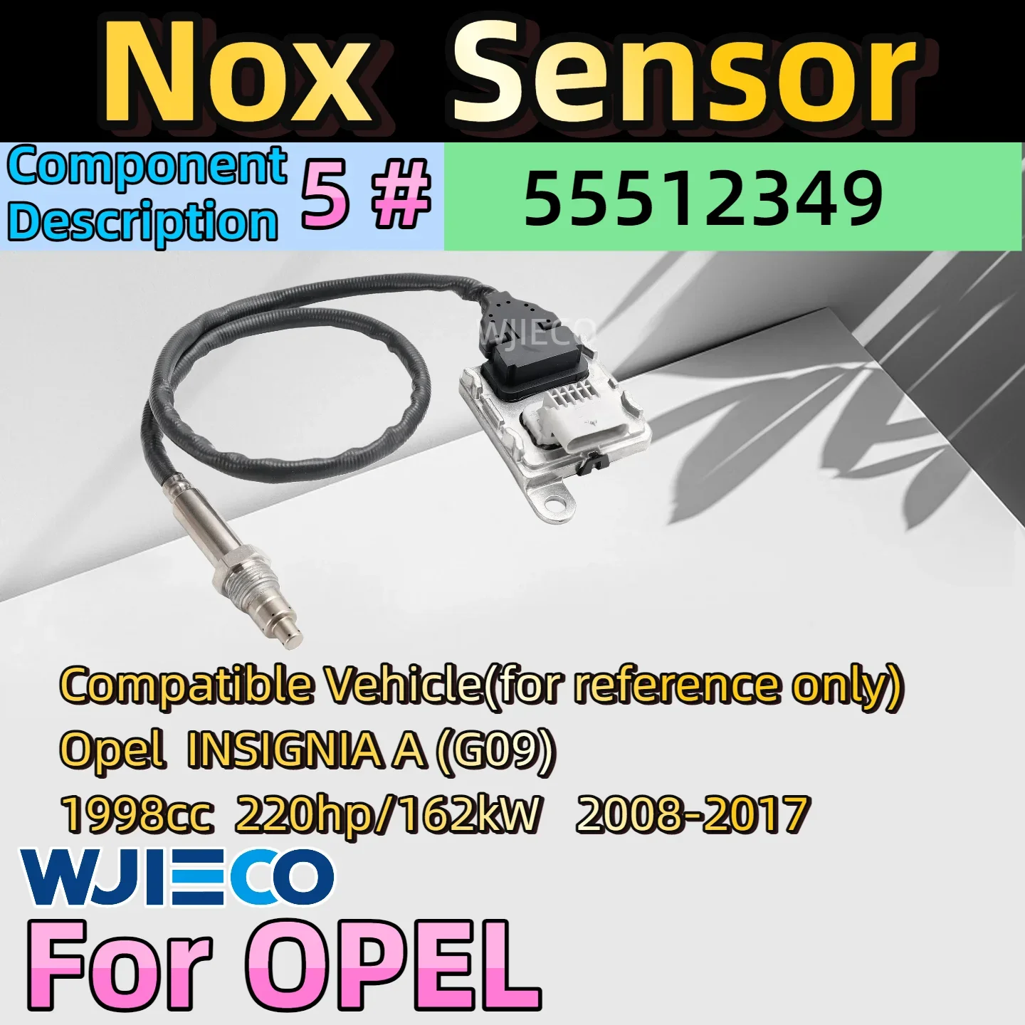 55512349 Sensor de ruido de sonda Lambda trasera para Opel VAUXHALL Insignia B 2 MK2 Z18 2,0 CDTI 2017 2018 2019 2020 2021