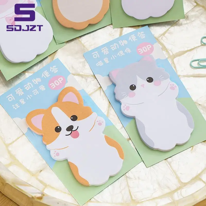 Cartoon Penguin Rabbit Animals Memo Pad Sticky Notes Memo Notebook N Times cancelleria materiale scolastico cancelleria Kawaii