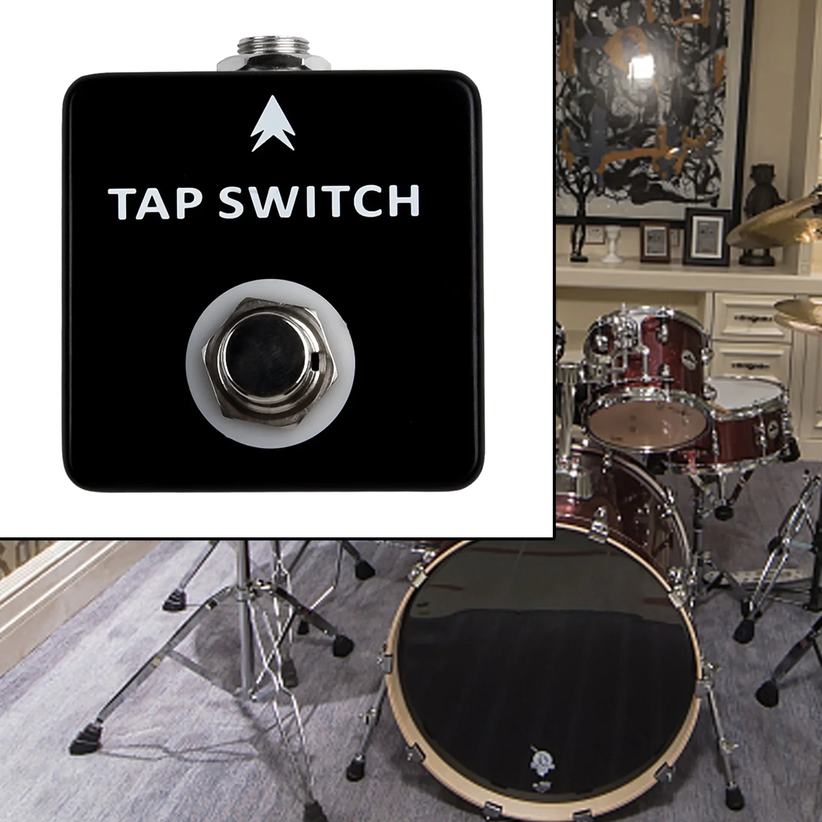 Tap Switch Pedal For Guitar Effects, Lightweight And Portable Design, Ensures Solid And Reliable Tempo Control