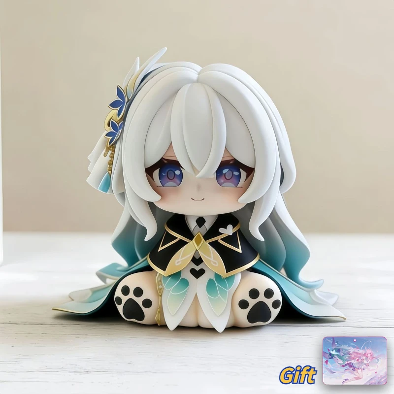 Game Honkai: Star Rail Firefly Anime Cosplay Q Version PVC Model Sitting Posture Desktop Ornament Fans Collection Xmas Gift