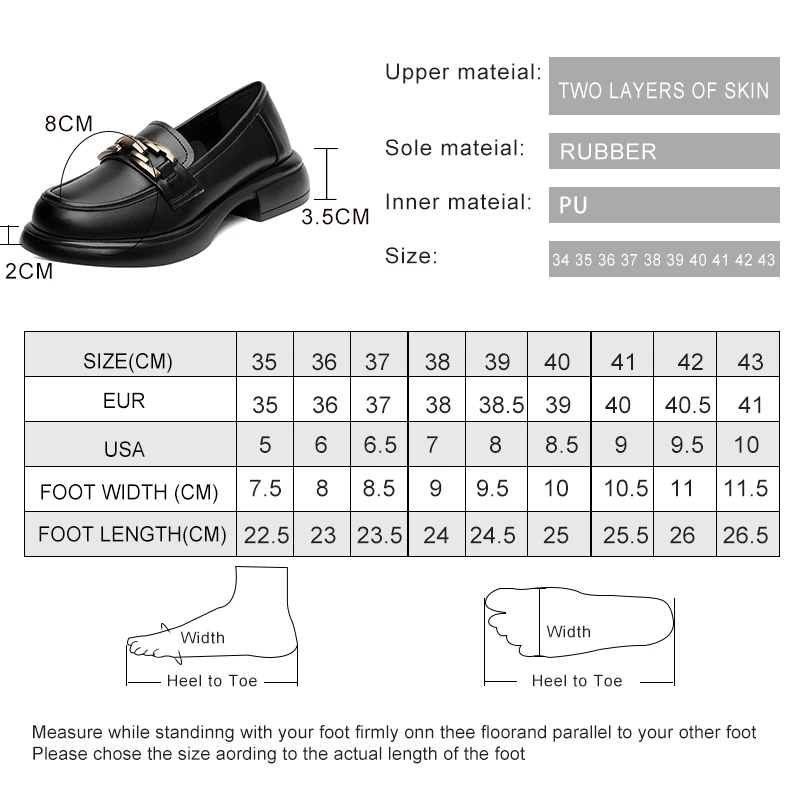 Genuine Leather Loafers Women 2024 New Platform Women Spring Shoes British Style One-foot Slip-on Large-size Loafers Women